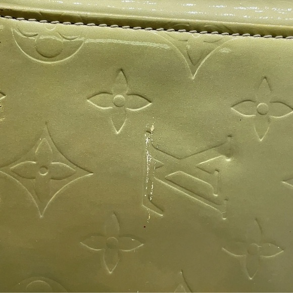 Auth Louis Vuitton  Monogram Vernis Gris Columbus M91028 Tote Bag GUC - Picture 11 of 17